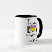 Lehre Liebe Inspirierte Personalisierte Lehrer-Tas Tasse (VorderseiteRechts)