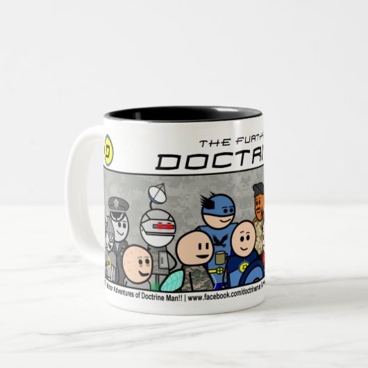 Lehre-Mann!! Charakter-Gruppen-Tasse Zweifarbige Tasse (Vorderseite Links)