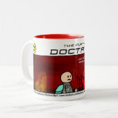 Lehre-Mann "großes Satan" Kaffee-Tasse Zweifarbige Tasse (Vorderseite Links)