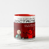 Lehre-Mann "großes Satan" Kaffee-Tasse Zweifarbige Tasse (Mittel)