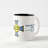 Lehre-Mann-Signal-Tasse Zweifarbige Tasse (VorderseiteRechts)