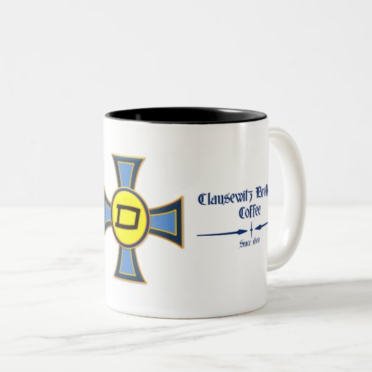 Lehre-Mann-Signal-Tasse Zweifarbige Tasse (VorderseiteRechts)