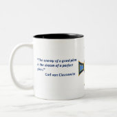 Lehre-Mann-Signal-Tasse Zweifarbige Tasse (Links)