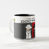 Lehre-Mann!! "Spione mögen uns" Kaffee-Tasse Zweifarbige Tasse (Vorderseite Links)