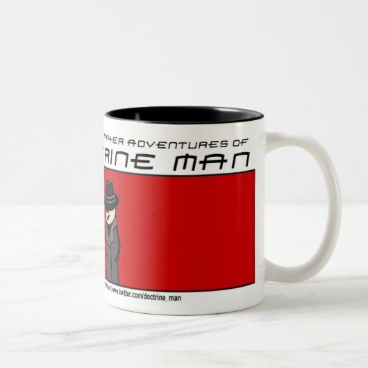 Lehre-Mann!! "Spione mögen uns" Kaffee-Tasse Zweifarbige Tasse (Rechts)