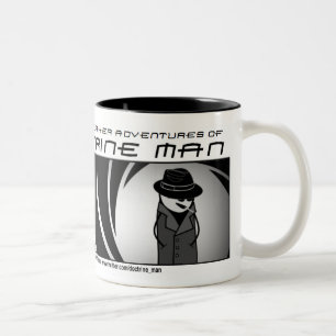 Lehre-Mann!! Spions-Typ-Tasse Zweifarbige Tasse