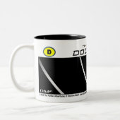 Lehre-Mann!! Spions-Typ-Tasse Zweifarbige Tasse (Links)