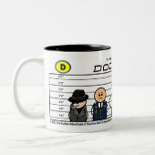 Lehre-Mann!! Übliche Verdächtig-Tasse Zweifarbige Tasse (Links)