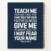 Lehre mir deinen Weg Herr, Psalm 86:11 Notizblock (Rückseite)