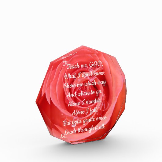 Lehre mir Gott Fotoblock (Links)