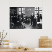 Lehre mit Doktor Charcot im Salpetriere Poster (Küche)