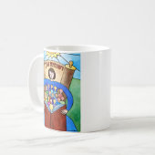 Lehre Sie Fleißig Becher Kaffeetasse (Vorderseite Links)