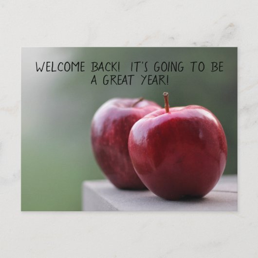 Lehre und Schulpersonal Willkommen zurück Postkart Postkarte (Vorderseite)