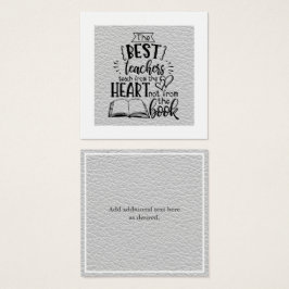 LEHRE vom HERZEN kein BUCHLEHRER, der das Geschenk