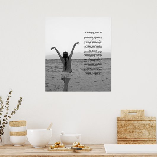 Lehre von Kahlil Gibran Poster (Küche)