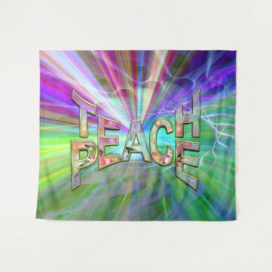 Lehre Weltfrieden Wandteppich (Vorderseite (Horizontal))