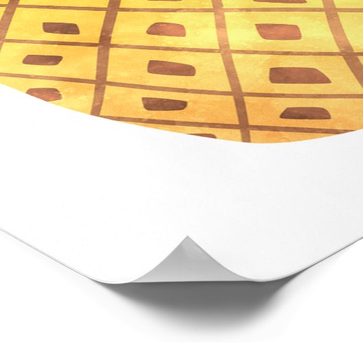 Lehre wie ein Ananas-Poster Poster (Ecke)