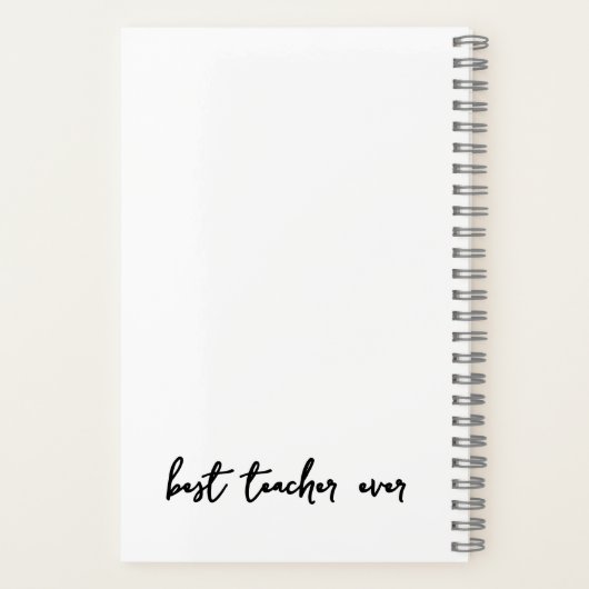 Lehre zu lehren ist Liebe Lehrer personalisiert Notizblock (Rückseite)