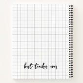 Lehre zu lehren ist Liebe Lehrer personalisiert Notizblock (Rückseite)