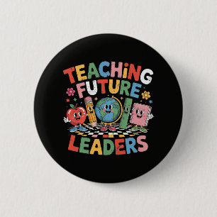 Lehre zukünftigen Führungskräften Groovy Lehrer Button