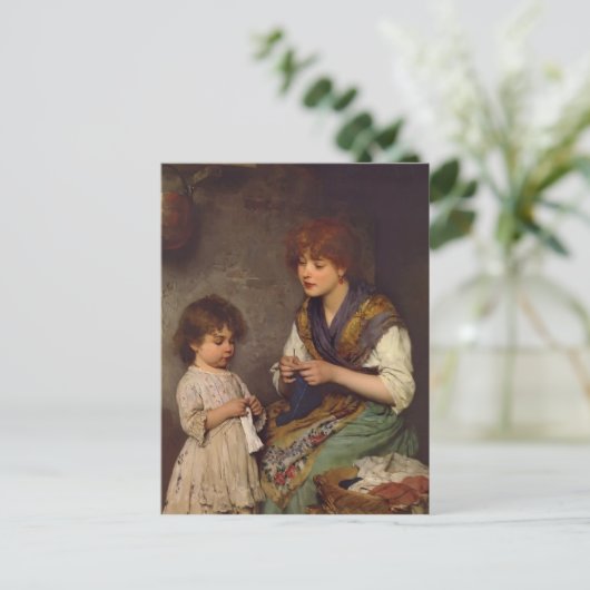 Lehren aus dem Zusammenwirken von Eugene de Blaas Postkarte (Stehend Vorderseite)