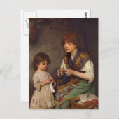 Lehren aus dem Zusammenwirken von Eugene de Blaas Postkarte (Vorne/Hinten)