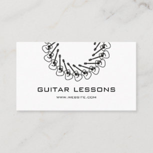 Lehren aus der Gitarre Visitenkarte
