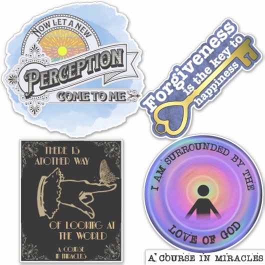 Lehren aus einem Kurs in Wunder Set 1 Aufkleber (Vorderseite)