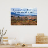 Lehren aus Fehlern Poster (Küche)