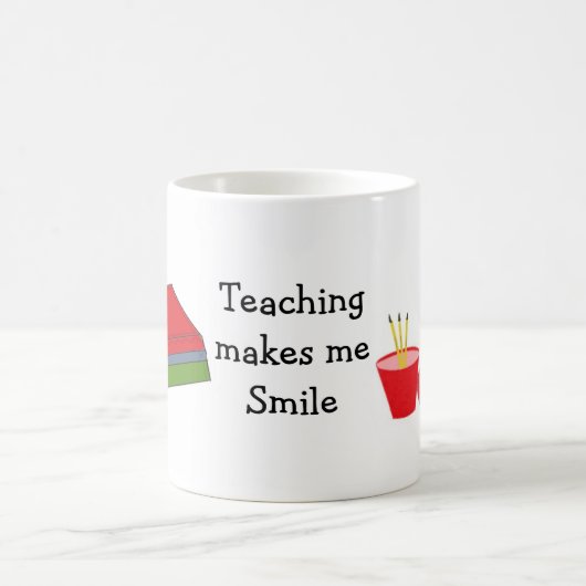 Lehren bringt mich zum Lächeln Kaffeetasse (Mittel)