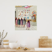 Lehren des Lesens von Manuskripten Poster (Küche)