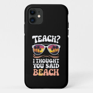 Lehren Ich dachte, Sie sagten Strand Lehrer Groovy Case-Mate iPhone Hülle