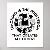 Lehren ist Beruf | Englischlehrerin Funny Poster (Vorne)