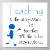 Lehren ist das Handwerk... Inspirationsangebot Poster (Vorne)