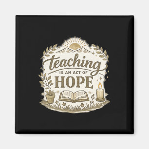Lehren ist ein Akt der Hoffnung Lehrer-Geschenk Magnet