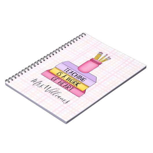 Lehren ist ein Geschenk für Herzlehrer Notizblock (Linke Seite)