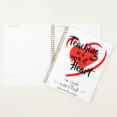 Lehren ist ein personalisiertes Werk des Herzens Planer (Anzeige)