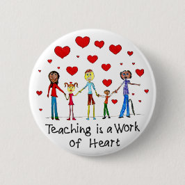 Lehren ist ein Werk des Herzens Button Button