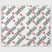 Lehren ist ein Werk des Herzens Geschenkpapier (Flach)