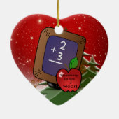 Lehren ist ein Werk des Herzens Keramikornament (Hinten)