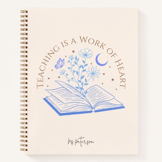 Lehren ist ein Werk des Herzens, Lehrerempfehlung Notizblock (Vorderseite)