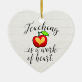 Lehren ist ein Werk des Herzlehrers Keramik Ornament (Vorne)