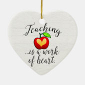 Lehren ist ein Werk des Herzlehrers Keramik Ornament (Hinten)
