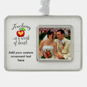 Lehren ist ein Werk des Herzlehrers Rahmen-Ornament Silber (Vorderseite)