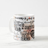 lehren ist eine Herzensarbeit Kaffeetasse (Vorderseite Links)