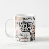 lehren ist eine Herzensarbeit Kaffeetasse (Links)