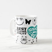 lehren ist eine Herzensarbeit Kaffeetasse (Vorderseite Links)