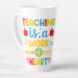 Lehren ist eine Herzensarbeit Lehrer-Geschenk  Milchtasse