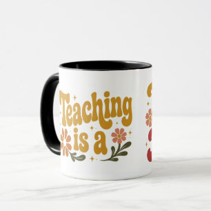 Lehren ist eine Herzensarbeit - Süße Tasse