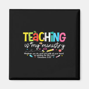 Lehren ist mein Dienst Gott Christlicher Lehrer Ck Magnet